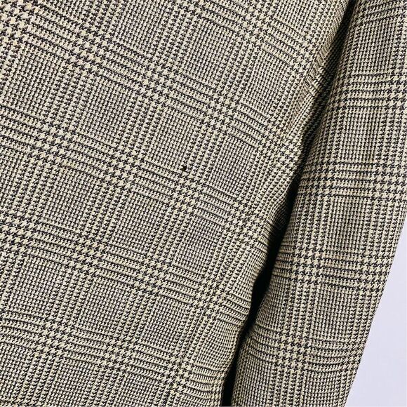 Brooks Brothers Men's Beige Plaid Wool Blazer Jacket Size 43 Long - Picture 4 of 16